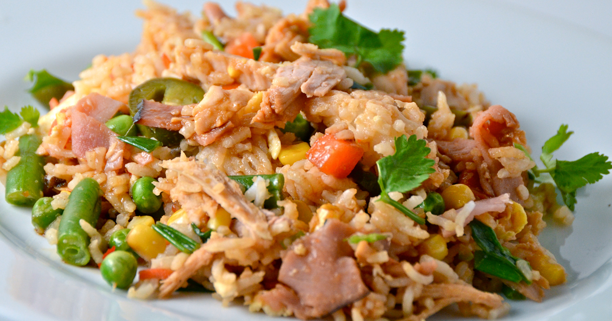 Turkey Fried Rice Recipe - HungryForever Food Blog