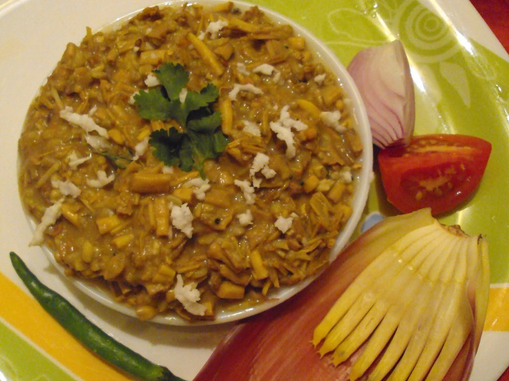 Vazhaipoo Kootu Recipe Banana Flower Kootu Recipe HungryForever