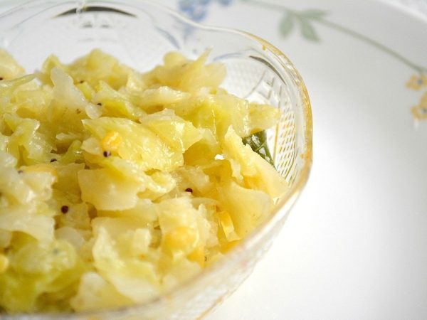 cabbage-poriyal