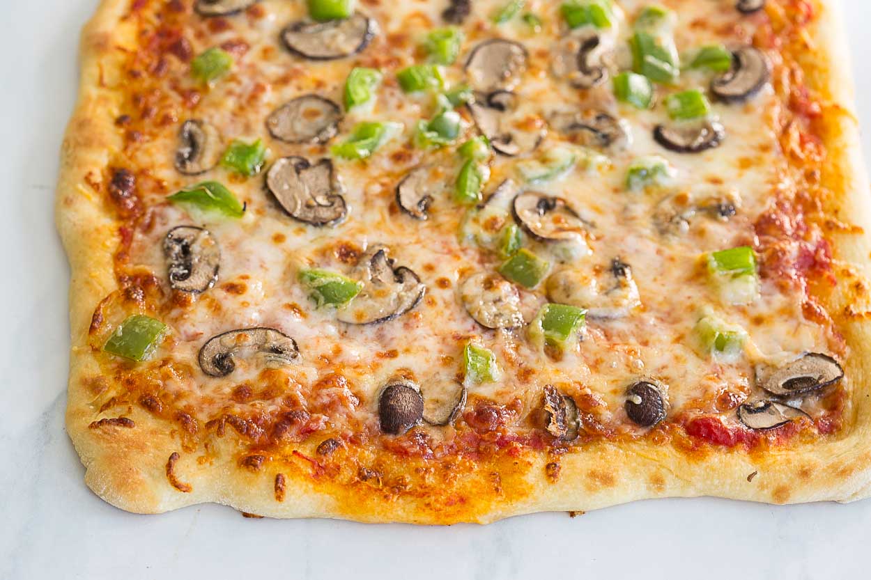 Mushroom, Onion and Basil Pizza Recipe | Exotic Mushroom Pizza Recipe