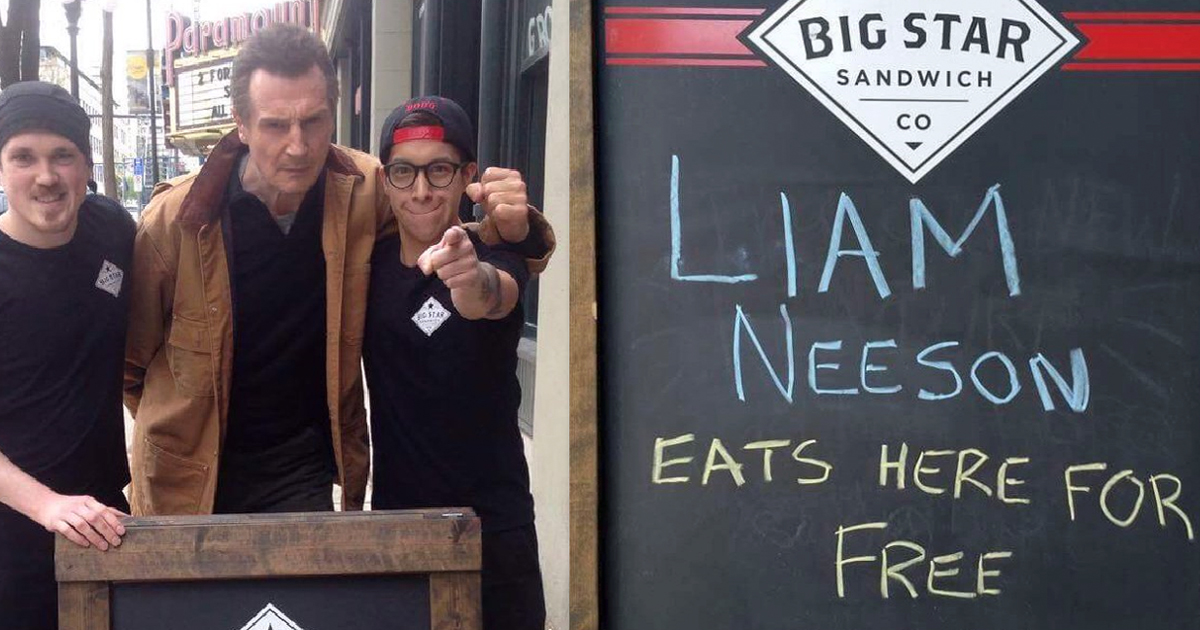 Here's How You Can Lure Liam Neeson Into Eating At Your Restaurant ...