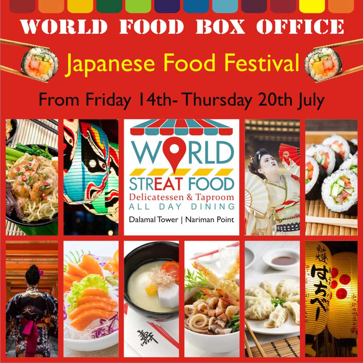 Enjoy 30 different forms of Japanese Culinary this week at World Streat