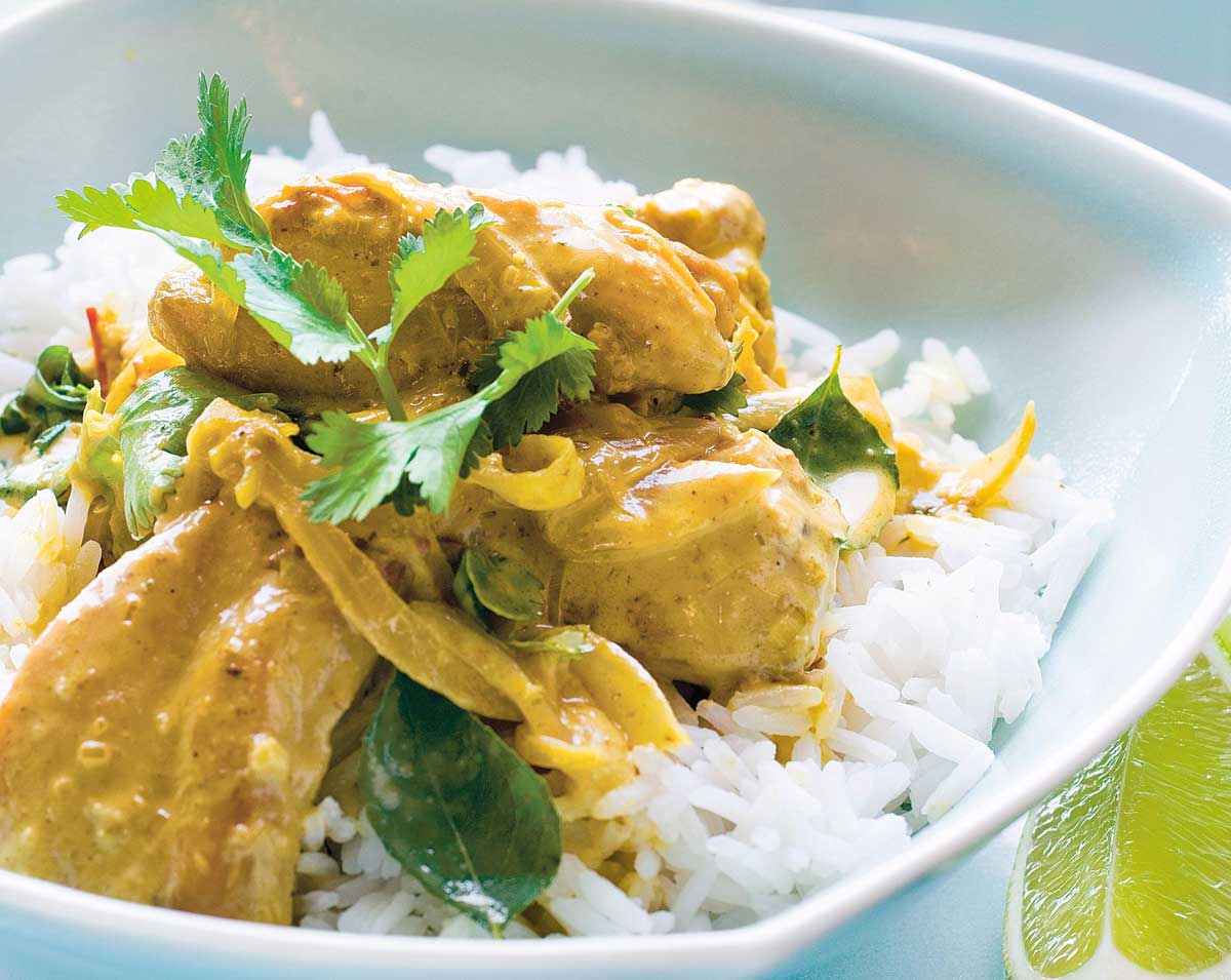 Reteta de pui curry cu lapte de cocos