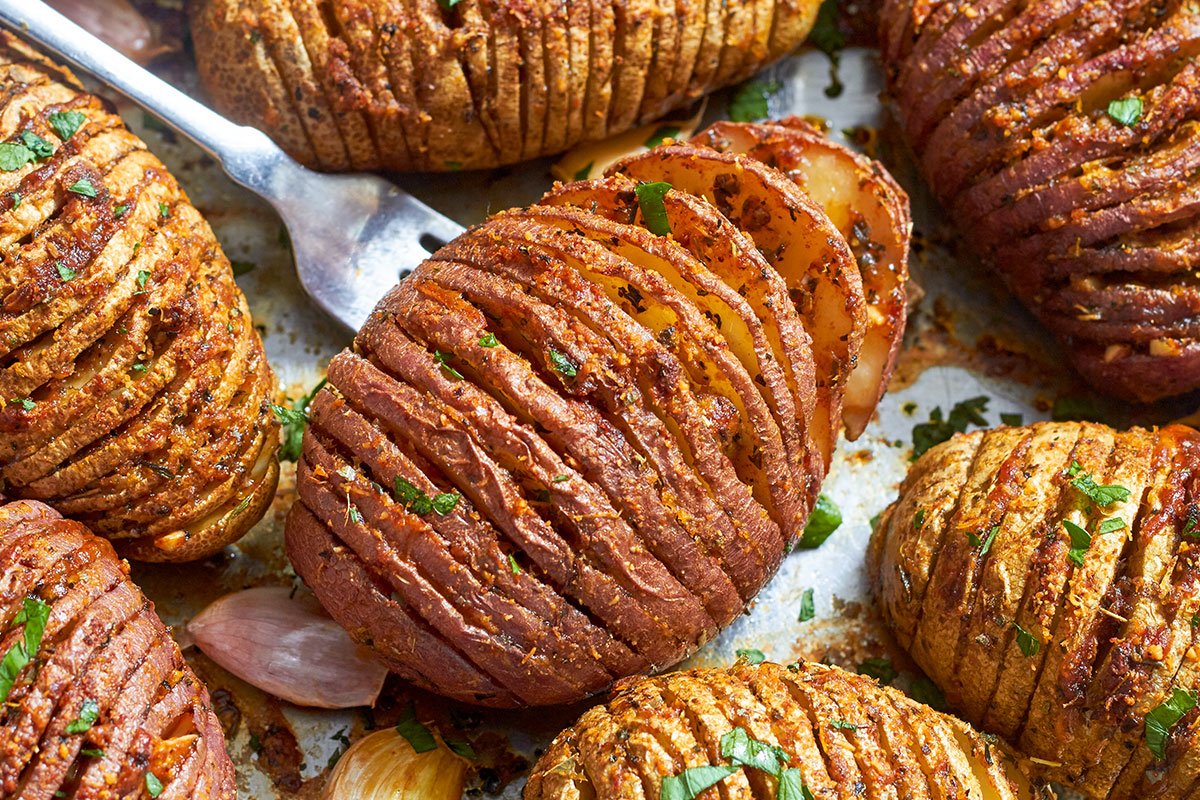 Garlic Parmesan Butter Roasted Potatoes Recipe - HungryForever Food Blog