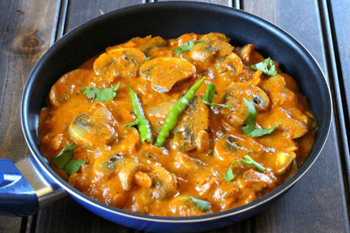 Mushroom Butter Masala Recipe (Hindi) HungryForever Food Blog
