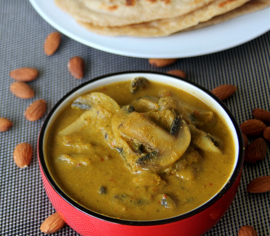 Mushroom Korma Recipe How To Make Mushroom Kurma