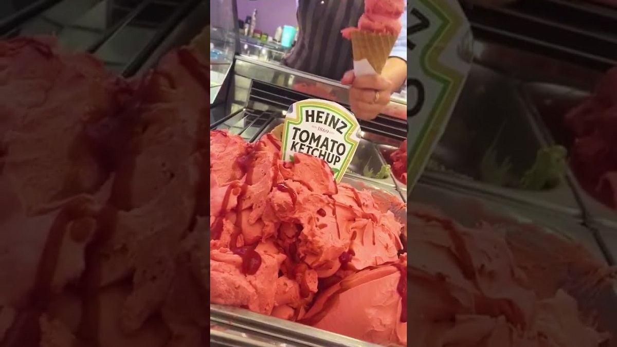 That Heinz Ketchup Ice Cream You've Seen On Social Media Actually