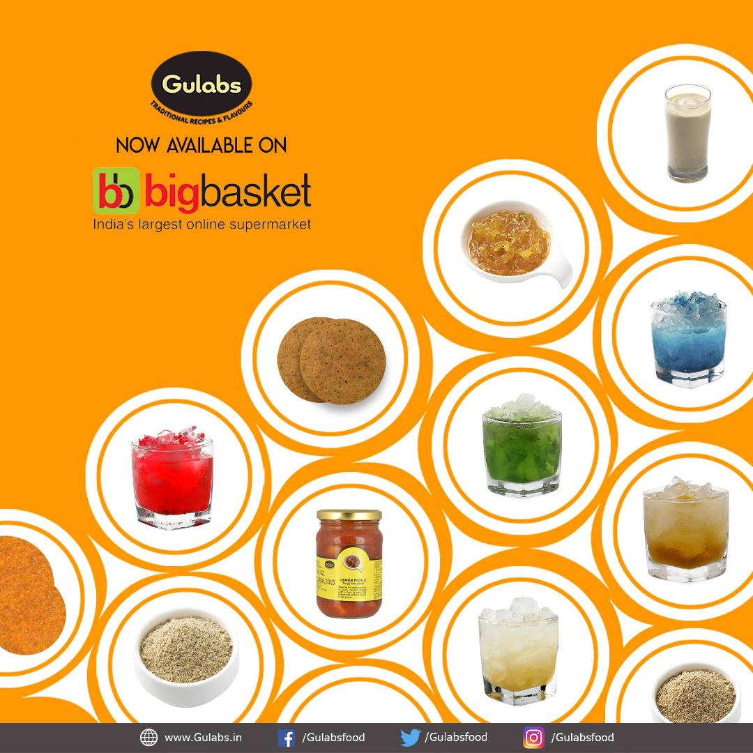 Gulabs Partners With BigBasket For Distribution in Chennai, Bangalore