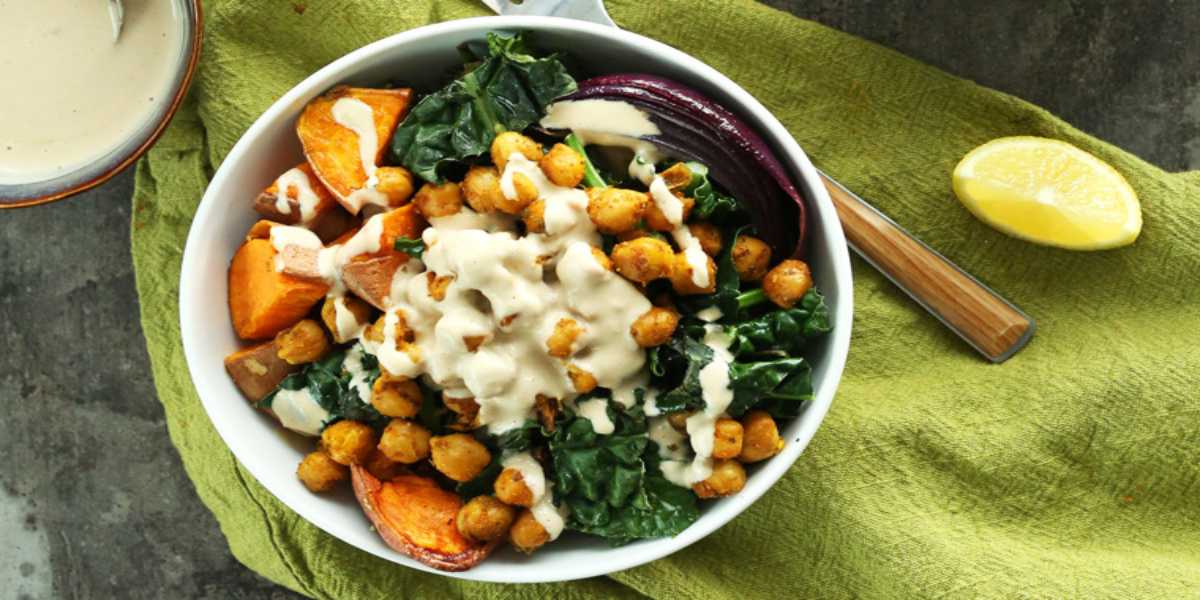 Sweet Potato Chickpea Buddha Bowl