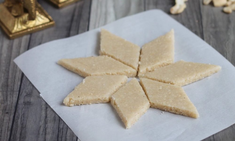 Coconut Jaggery Burfi Recipe Coconut Burfi with Jaggery