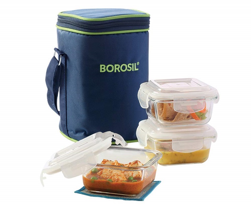 Borosil-Klip-N-Store-Microwavable-Containers-with-Lunch-Bag