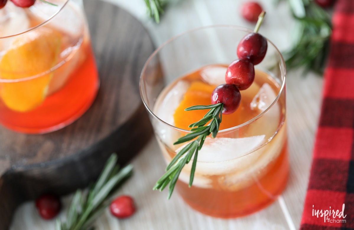 Cranberry Old Fashioned HungryForever Food Blog