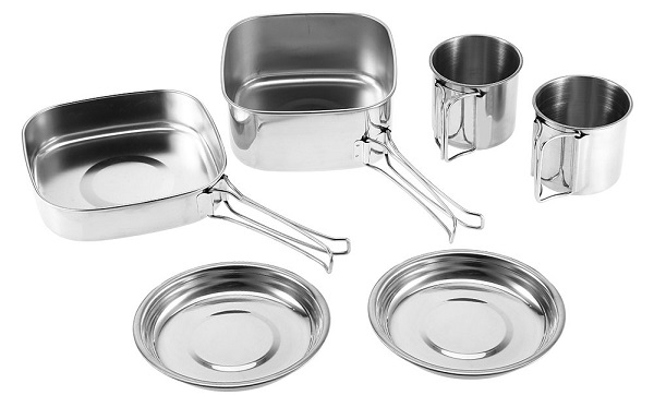 Dilwe-Camping-Cookware-Set-with-6-Pieces-Stainless-Steel