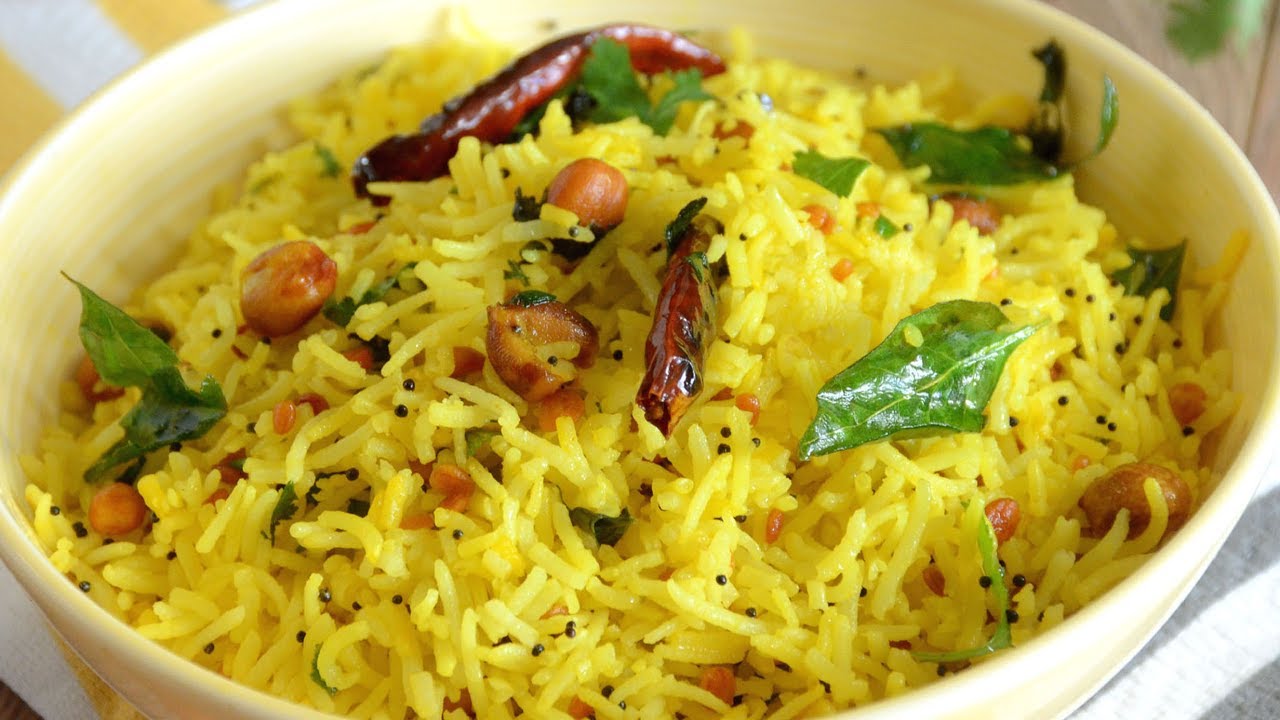 Lemon Rice Recipe in Tamil | எலுமிச்சை சாதம் | HungryForever